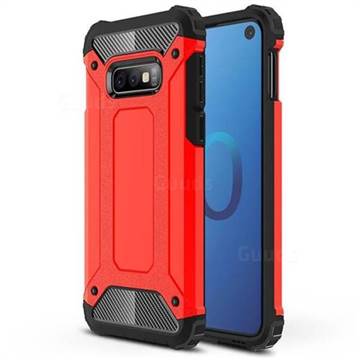 King Kong Armor Premium Shockproof Dual Layer Rugged Hard Cover for Samsung Galaxy S10e (5.8 inch) - Big Red