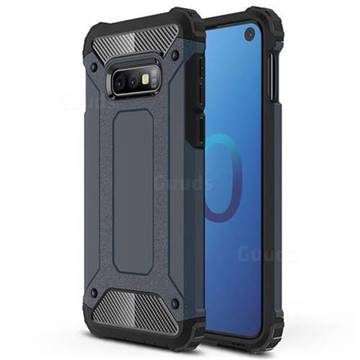 King Kong Armor Premium Shockproof Dual Layer Rugged Hard Cover for Samsung Galaxy S10e (5.8 inch) - Navy