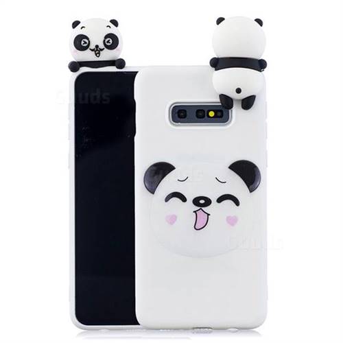 Smiley Panda Soft 3D Climbing Doll Soft Case for Samsung Galaxy S10e (5.8 inch)