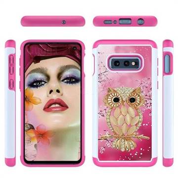 Seashell Cat Shock Absorbing Hybrid Defender Rugged Phone Case Cover for Samsung Galaxy S10e (5.8 inch)