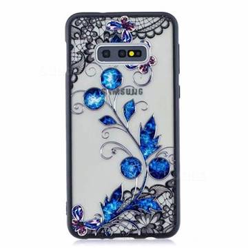 Butterfly Lace Diamond Flower Soft TPU Back Cover for Samsung Galaxy S10e (5.8 inch)
