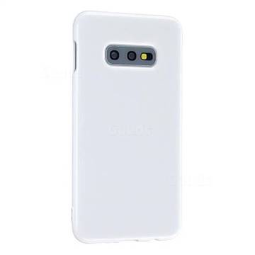 2mm Candy Soft Silicone Phone Case Cover for Samsung Galaxy S10e (5.8 inch) - White