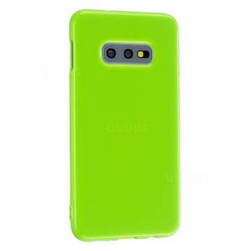 2mm Candy Soft Silicone Phone Case Cover for Samsung Galaxy S10e (5.8 inch) - Bright Green