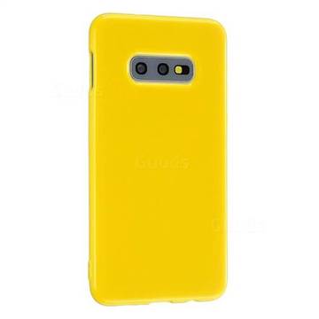 2mm Candy Soft Silicone Phone Case Cover for Samsung Galaxy S10e (5.8 inch) - Yellow