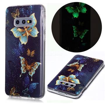 Golden Butterflies Noctilucent Soft TPU Back Cover for Samsung Galaxy S10e (5.8 inch)