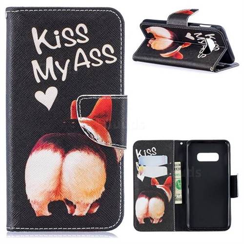 Lovely Pig Ass Leather Wallet Case for Samsung Galaxy S10e(5.8 inch)