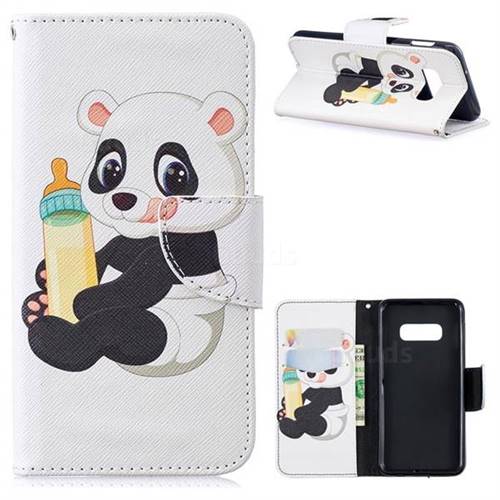 Baby Panda Leather Wallet Case for Samsung Galaxy S10e(5.8 inch)