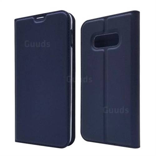 Ultra Slim Card Magnetic Automatic Suction Leather Wallet Case for Samsung Galaxy S10e (5.8 inch) - Royal Blue