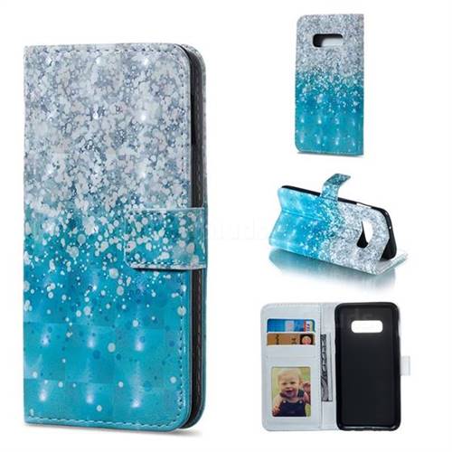 Sea Sand 3D Painted Leather Phone Wallet Case for Samsung Galaxy S10e (5.8 inch)
