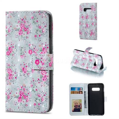 Roses Flower 3D Painted Leather Phone Wallet Case for Samsung Galaxy S10e (5.8 inch)