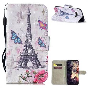 Paris Tower 3D Painted Leather Wallet Phone Case for Samsung Galaxy S10e (5.8 inch)