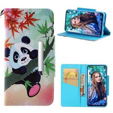 Bamboo Panda Big Metal Buckle PU Leather Wallet Phone Case for Samsung Galaxy S10e (5.8 inch)