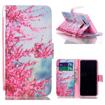 Plum Flower Leather Wallet Phone Case for Samsung Galaxy S10e (5.8 inch)