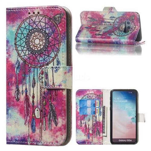 Butterfly Chimes PU Leather Wallet Case for Samsung Galaxy S10e (5.8 inch)