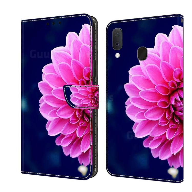 Pink Petals Crystal PU Leather Protective Wallet Case Cover for Samsung Galaxy S10e (5.8 inch)