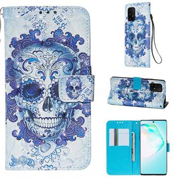 Cloud Kito 3D Painted Leather Wallet Case for Samsung Galaxy S10 Lite(6.7 inch)