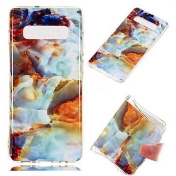 Fire Cloud Soft TPU Marble Pattern Phone Case for Samsung Galaxy S10 Plus(6.4 inch)