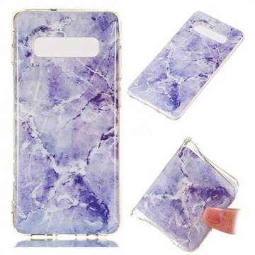 Light Gray Soft TPU Marble Pattern Phone Case for Samsung Galaxy S10 Plus(6.4 inch)