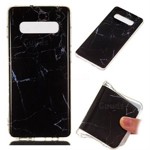 Black Soft TPU Marble Pattern Case for Samsung Galaxy S10 Plus(6.4 inch)
