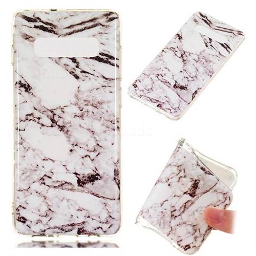 White Soft TPU Marble Pattern Case for Samsung Galaxy S10 Plus(6.4 inch)
