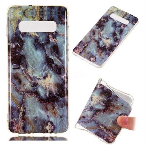 Rock Blue Soft TPU Marble Pattern Case for Samsung Galaxy S10 Plus(6.4 inch)