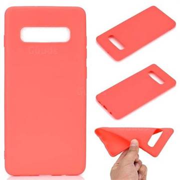 Candy Soft TPU Back Cover for Samsung Galaxy S10 Plus(6.4 inch) - Red