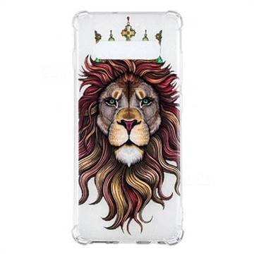 Lion King Anti-fall Clear Varnish Soft TPU Back Cover for Samsung Galaxy S10 Plus(6.4 inch)