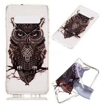 Staring Owl Super Clear Soft TPU Back Cover for Samsung Galaxy S10 Plus(6.4 inch)