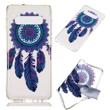 Blue Wind Chimes Super Clear Soft TPU Back Cover for Samsung Galaxy S10 Plus(6.4 inch)