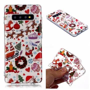 Christmas Playground Super Clear Soft TPU Back Cover for Samsung Galaxy S10 Plus(6.4 inch)