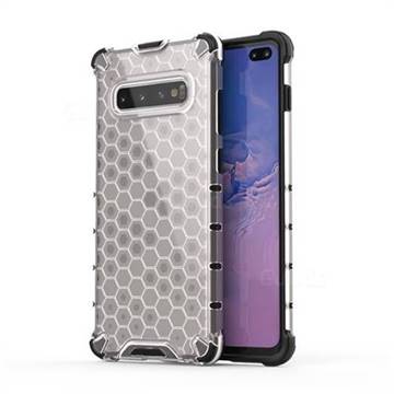 Honeycomb TPU + PC Hybrid Armor Shockproof Case Cover for Samsung Galaxy S10 Plus(6.4 inch) - Transparent