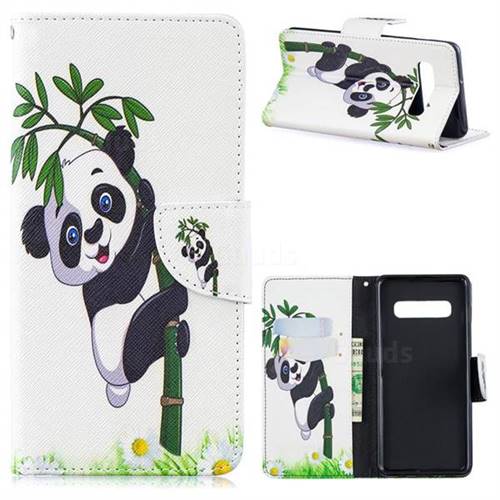 Bamboo Panda Leather Wallet Case for Samsung Galaxy S10 Plus(6.4 inch)