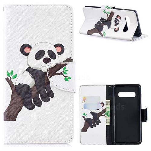 Tree Panda Leather Wallet Case for Samsung Galaxy S10 Plus(6.4 inch)