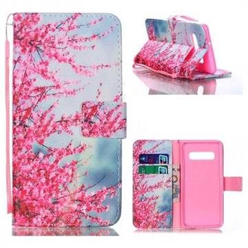 Plum Flower Leather Wallet Phone Case for Samsung Galaxy S10 Plus(6.4 inch)