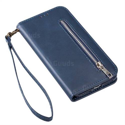 Calfskin Zipper Wallet Durable Retro Embossed, Secure Zip Closure, Interior Pockets For Professionals