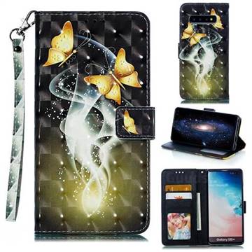 Dream Butterfly 3D Painted Leather Phone Wallet Case for Samsung Galaxy S10 Plus(6.4 inch)