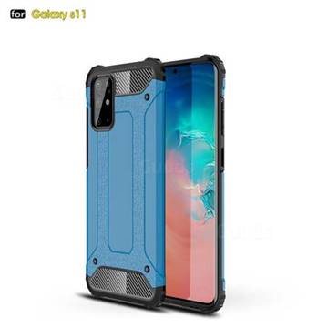 King Kong Armor Premium Shockproof Dual Layer Rugged Hard Cover for Samsung Galaxy S20 Plus / S11 - Sky Blue