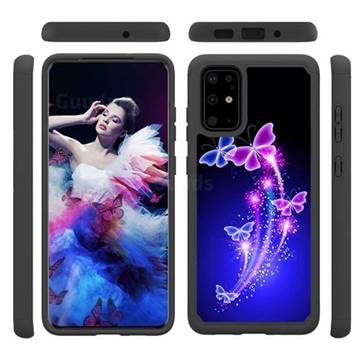 Dancing Butterflies Shock Absorbing Hybrid Defender Rugged Phone Case Cover for Samsung Galaxy S20 Plus / S11