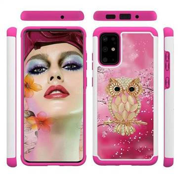 Seashell Cat Shock Absorbing Hybrid Defender Rugged Phone Case Cover for Samsung Galaxy S20 Plus / S11