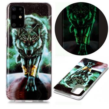 Wolf King Noctilucent Soft TPU Back Cover for Samsung Galaxy S20 Plus / S11
