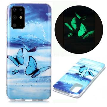 Flying Butterflies Noctilucent Soft TPU Back Cover for Samsung Galaxy S20 Plus / S11