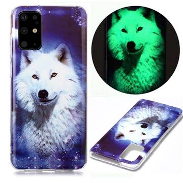 Galaxy Wolf Noctilucent Soft TPU Back Cover for Samsung Galaxy S20 Plus / S11