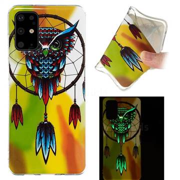 Owl Wind Chimes Noctilucent Soft TPU Back Cover for Samsung Galaxy S20 Plus / S11