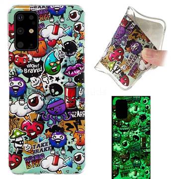 Trash Noctilucent Soft TPU Back Cover for Samsung Galaxy S20 Plus / S11
