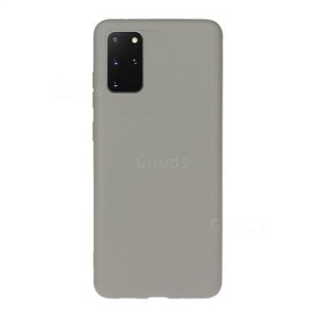 Soft Matte Silicone Phone Cover for Samsung Galaxy S20 Plus / S11 - Gray