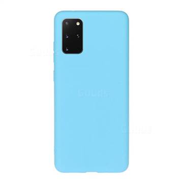 Soft Matte Silicone Phone Cover for Samsung Galaxy S20 Plus / S11 - Sky Blue