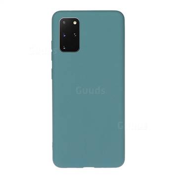 Soft Matte Silicone Phone Cover for Samsung Galaxy S20 Plus / S11 - Lake Blue