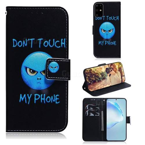 Not Touch My Phone PU Leather Wallet Case for Samsung Galaxy S20 Plus / S11