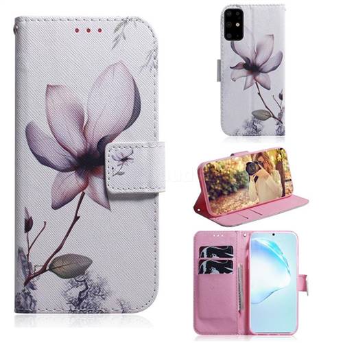 Magnolia Flower PU Leather Wallet Case for Samsung Galaxy S20 Plus / S11