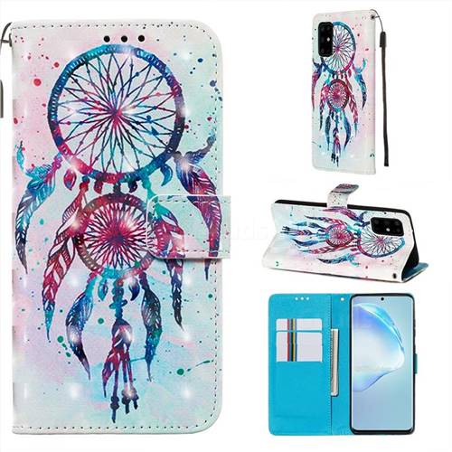 ColorDrops Wind Chimes 3D Painted Leather Wallet Case for Samsung Galaxy S20 Plus / S11